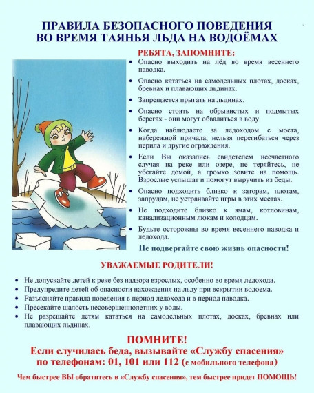 Памятка на водных обьектах.